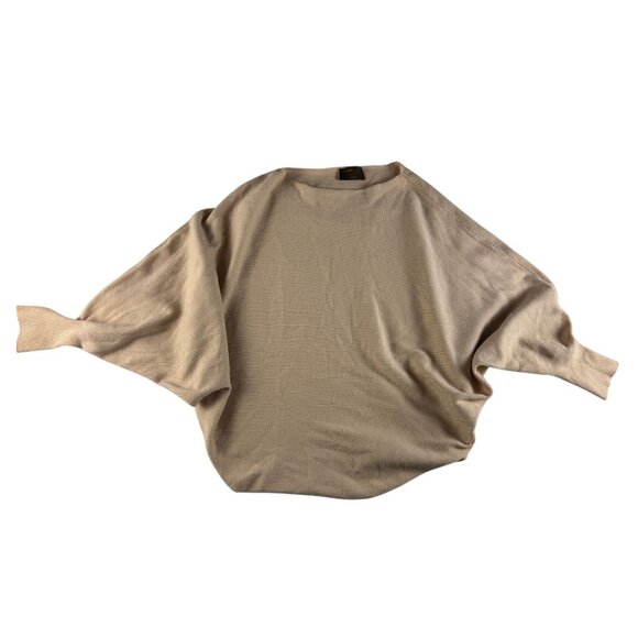 Anthropologie Kerisma Womens Oversized Dolman Sleeve Sweater S/M Beige So Soft - Picture 1 of 5